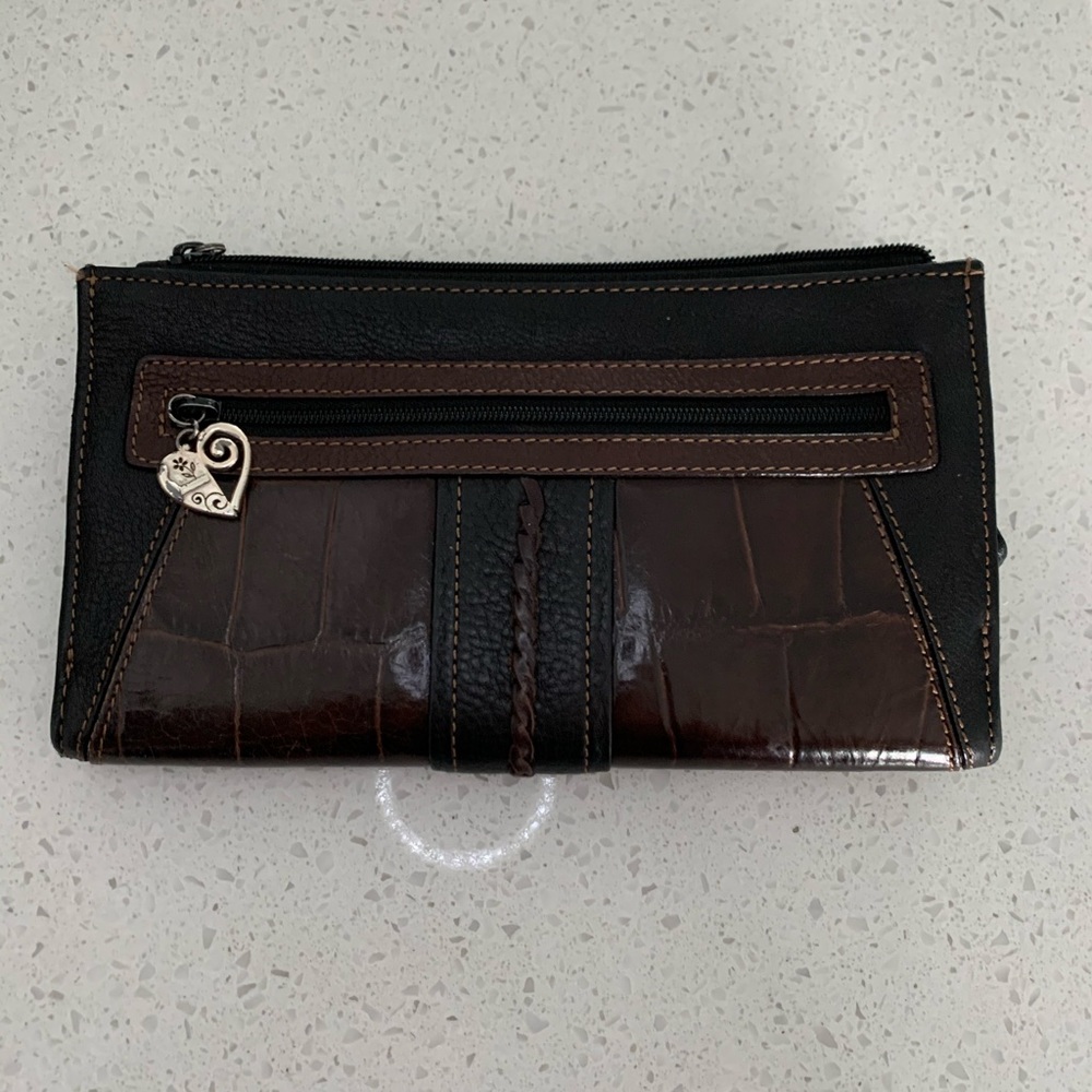 Brighton ALL leather crossbody organizer - Picture 2 of 6